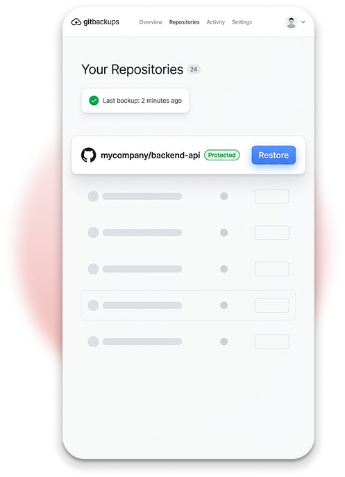 Streamline product interface showing Dashboard